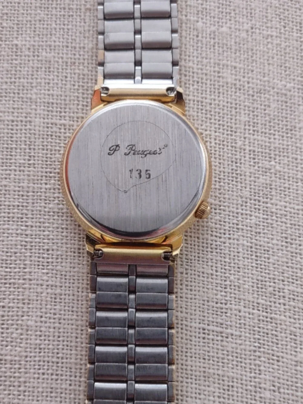 New Gold Peugeot Men's Dress Watch - Classic Roman Dial